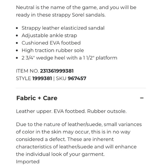 Sorel Joanie lll Platform Wedge Sandals 90s Neutral Off White Leather Chunky - Picture 17 of 17